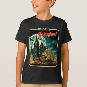 Jimothy Halloween-Waschbär Lustiger Müll-Panda T-Shirt