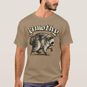 Jimothy Viral Waschbär Lustiger Müll-Panda T-Shirt