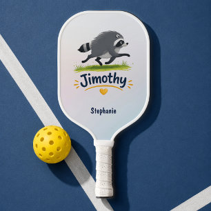 Jimothy Viral Waschbär Lustiger Müll-Panda-Wildlif Pickleball Schläger