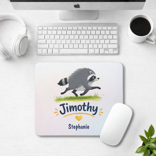 Jimothy Viraler Waschbär Lustiger Müll-Panda-Wildl Mousepad