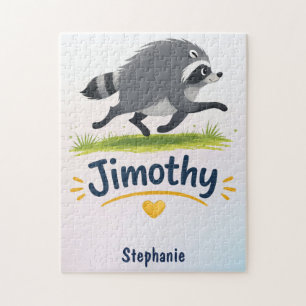 Jimothy Viraler Waschbär Lustiger Müll-Panda-Wildl Puzzle