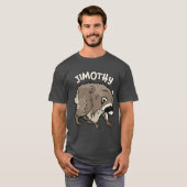 Jimothy Waschbär Comic Style Tier T-Shirt (Vorne ganz)