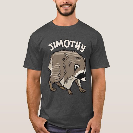 Jimothy Waschbär Comic Style Tier T-Shirt (Vorderseite)