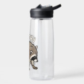 Jimothy Waschbär Comic Style Tier Trinkflasche (Links)