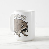 Jimothy Waschbär im Comic-Stil Tier Kaffeetasse (Vorderseite Links)