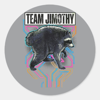 Jimothy Waschbär Lustiger Müll Panda Team Jimothy Runder Aufkleber