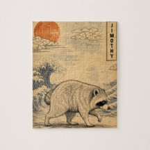 Jimothy Waschbär-Puzzle – Süße Waldwaschbären