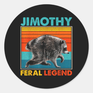 Jimothy Waschbär Seattle Fvibesl Legende Meme Wand Runder Aufkleber