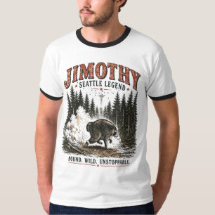Jimothy Waschbär Vintage-Wald-Abenteuer für Wildti T-Shirt