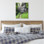 Jim's Castle Stretched Canvas Print Leinwanddruck (Insitu (Schlafzimmer))