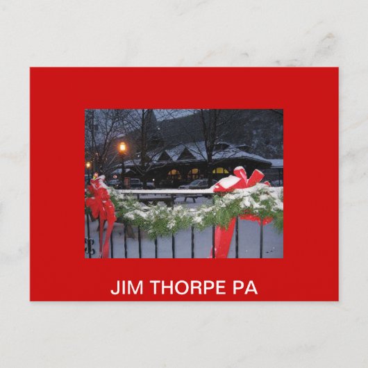 JimThorpeStationLg, JIM THORPE PA Postkarte (Vorderseite)