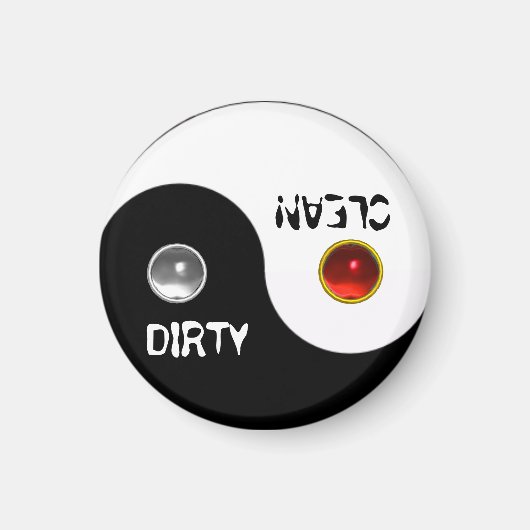 JIN JANG DIRTY CLEAN DISHWASHER MAGNET (Vorne)