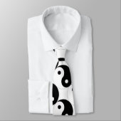 JIN JANG Schwarz-weiß Krawatte (Gebunden)