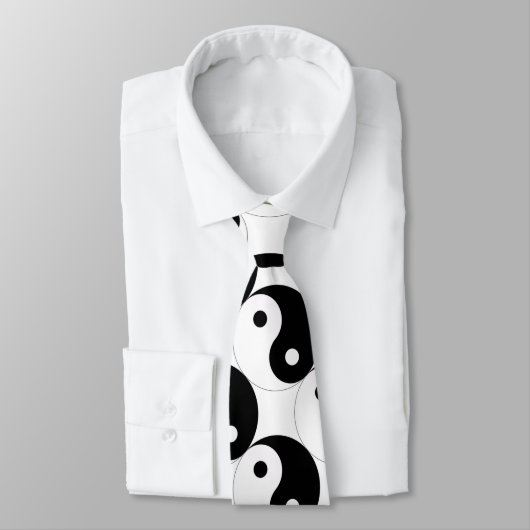 JIN JANG Schwarz-weiß Krawatte (Gebunden)