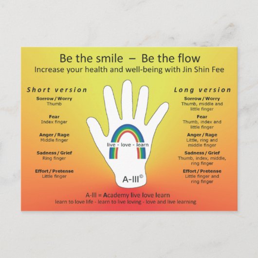 Jin Shin Fee - Hand (Postcard) Postkarte (Vorderseite)