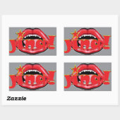 Jina! Coffee Rechteckiger Aufkleber (Blatt)