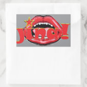 Jina! Coffee Rechteckiger Aufkleber (Tasche)