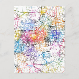 Jinan China City Map Postkarte