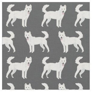 Jindo Hund Dunkelkohle Stoff