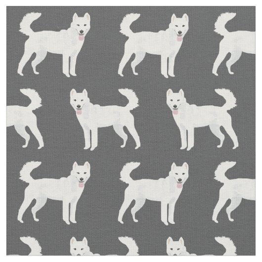 Jindo Hund Dunkelkohle Stoff (Nahaufnahme)