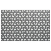 Jindo Hund Dunkelkohle Stoff (Fat Quarter (45,7 x 55,9 cm))