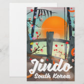 Jindo South korea Briefpapier (Vorne/Hinten)