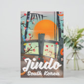 Jindo South korea Briefpapier (Stehend Vorderseite)