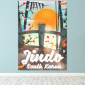 Jindo South korea Leinwanddruck (Insitu (Holzboden))