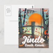 Jindo South korea Postkarte (Vorne/Hinten)