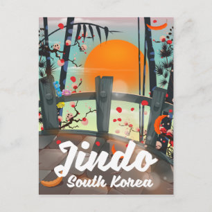 Jindo Südkorea Postkarte