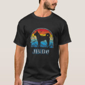 Jindo Vintag Design Dog T-Shirt (Vorderseite)
