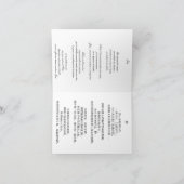 Jing Jing, chinesische Frauenkarte. Feiertagskarte (Innenseite)