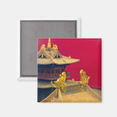 Jing'an Temple, Shanghai, China Magnet (Vorderseite/Rückseite)