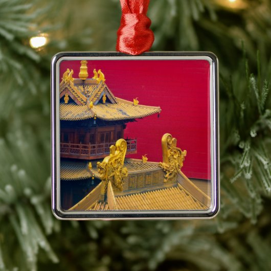 Jing'an Temple, Shanghai, China Ornament Aus Metall (Baum)