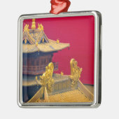 Jing'an Temple, Shanghai, China Ornament Aus Metall (Links)