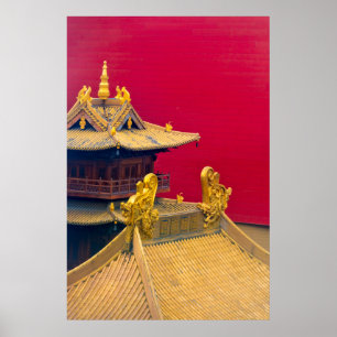 Jing'an Temple, Shanghai, China Poster