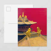 Jing'an Temple, Shanghai, China Postkarte (Vorne/Hinten)