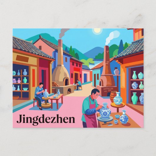 Jingdezhen, China Postkarte (Vorderseite)