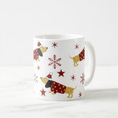 Jingle All the Dackel Way Kaffeetasse (VorderseiteRechts)