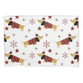 Jingle All the Dackel Way Kissenbezug (Vorderseite)