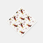 Jingle All the Dackel Way Serviette (Ecke)