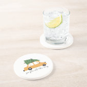 Jingle All The Way Car und Weihnachtsbaumurlaub Getränkeuntersetzer (Seite)