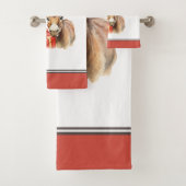 Jingle All the Way Christmas Farm Donkey Badhandtuch Set (Insitu)