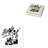 Jingle All the way Christmas Farm Donkey Gummistempel (Stempel)
