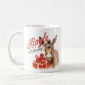 Jingle All the way Christmas Farm Donkey Kaffeetasse (Links)