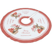 Jingle All the way Christmas Farm Donkey Polyester Weihnachtsbaumdecke (Schrägansicht)