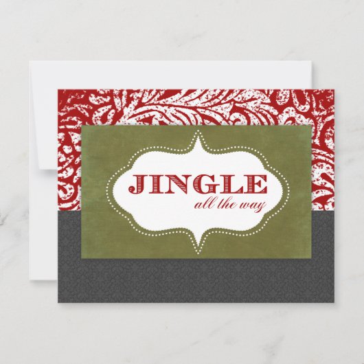 Jingle All the Way Einladungen (Vorderseite)