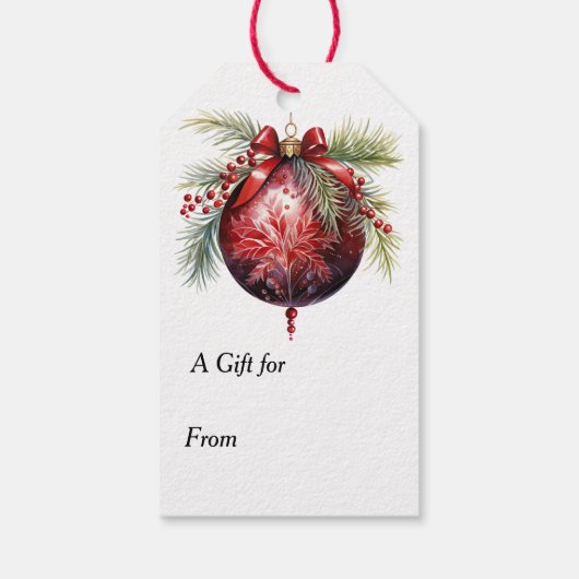 Jingle All the Way Great Pyrenees Dog Christmas Geschenkanhänger (Rückseite)