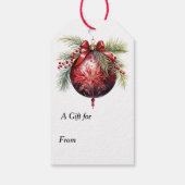 Jingle All the Way Irish Setter Dog Christmas Geschenkanhänger (Rückseite)