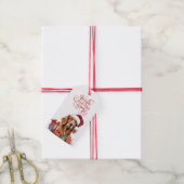 Jingle All the Way Irish Setter Dog Christmas Geschenkanhänger (Mit Garn)